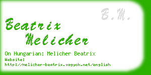 beatrix melicher business card